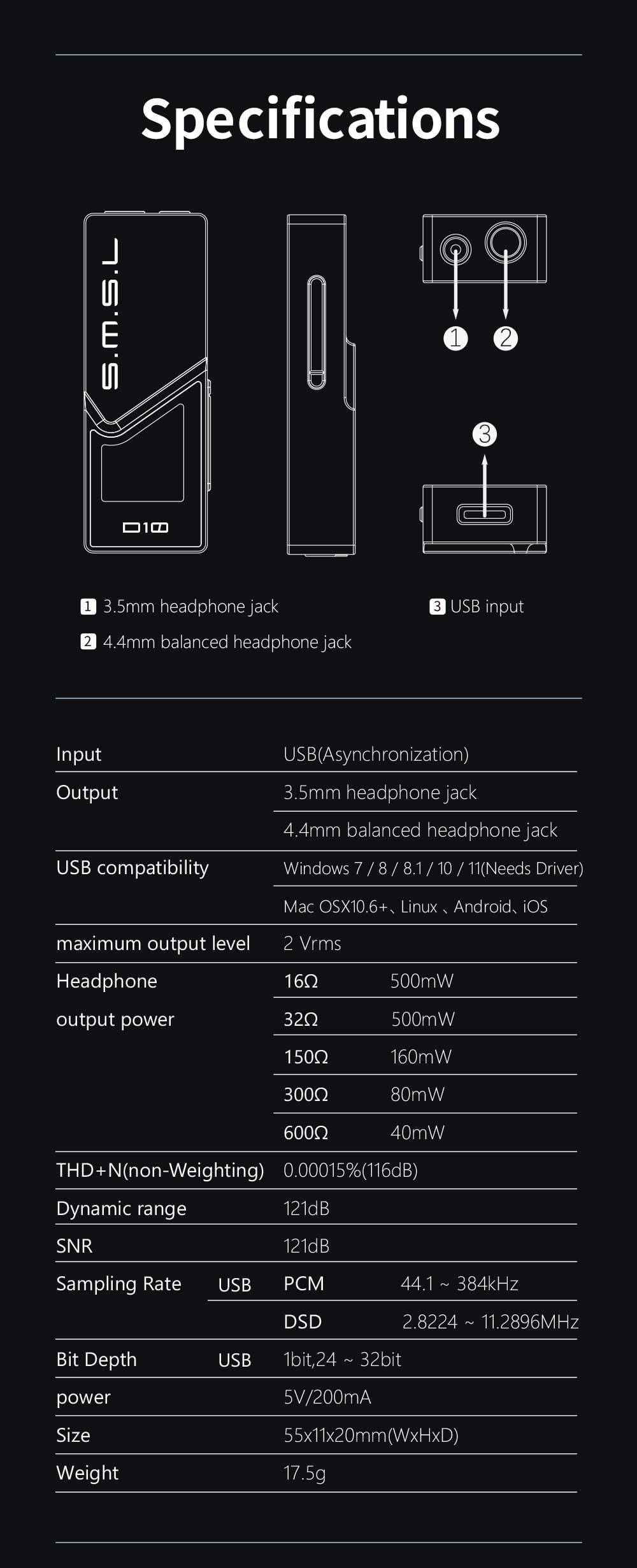 SMSL D10 - USB Headphone Amp and DAC