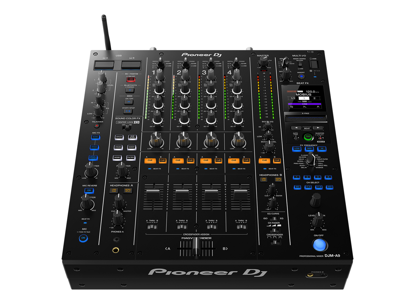 Pioneer DJM A9 - 4 Channel Professional DJ mixer with Beat FX - Fully Digital