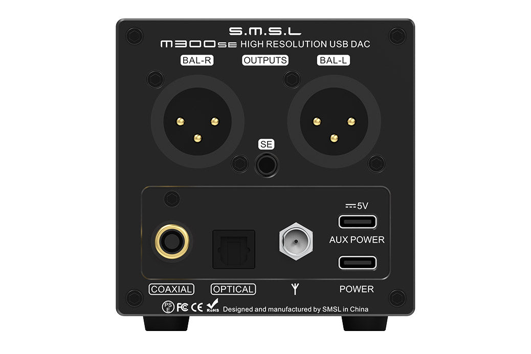 S.M.S.L. M300 SE CS43131 MQA Audio DAC - Digital to Analogue Converter - Headphone Amp - Bluetooth