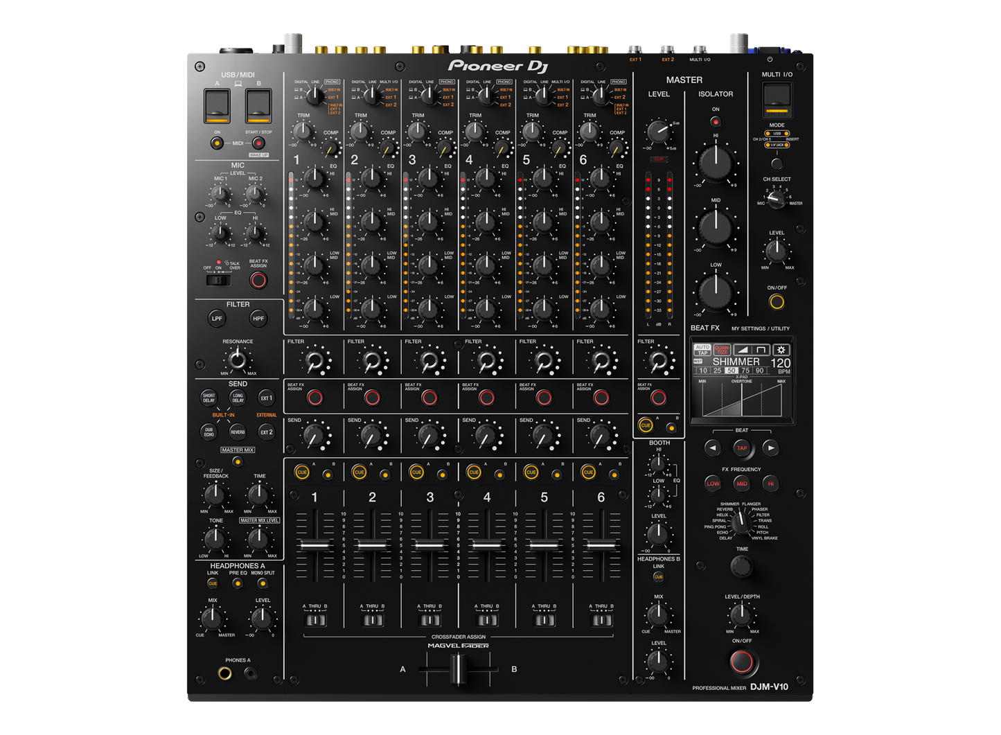 Pioneer DJM V10 - 6 Channel Professional DJ mixer with Beat FX - Fully Digital (Copy)