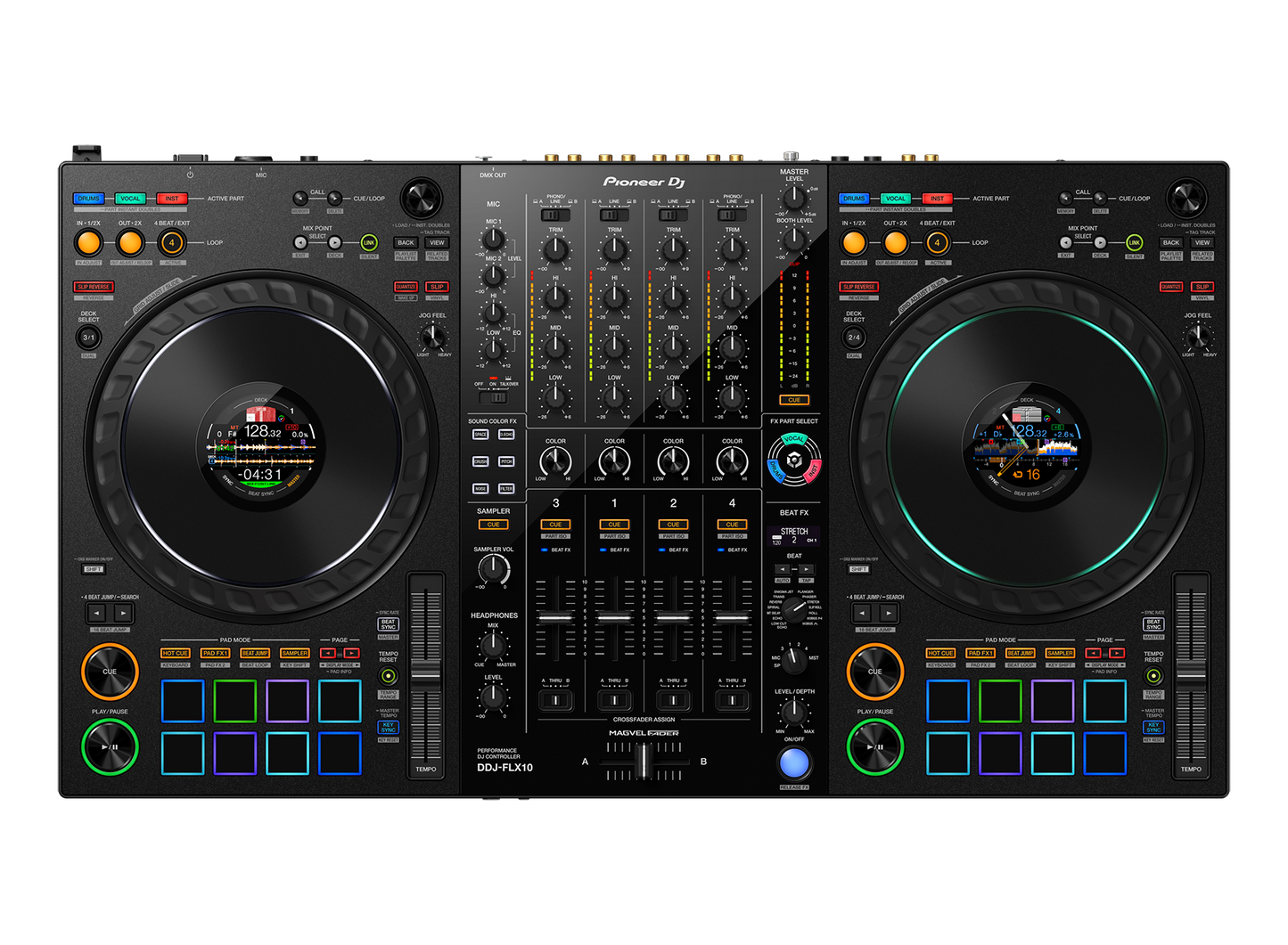 Pioneer DDJ-FLX10 - 4-channel professional DJ controller