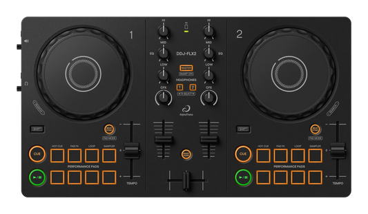Pioneer DJ / AlphaTheta DDJ-FLX2 - Compact 2-Channel DJ Controller