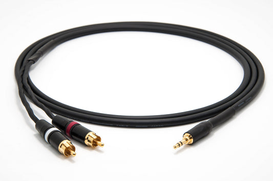 RCA to 3.5mm Jack Cable - Audiophile Grade Interconnect - 1m