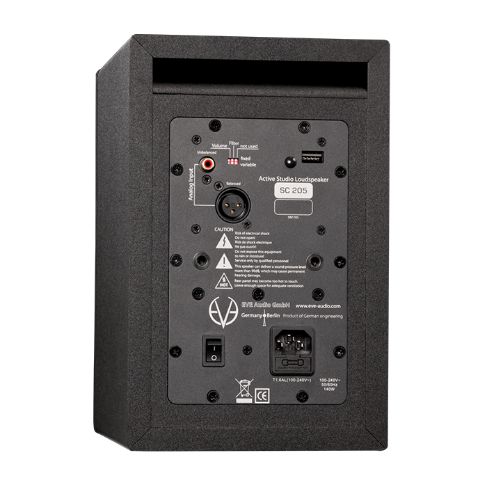EVE Audio - SC205 - Active Monitor (Single Unit) – The Audio Cave